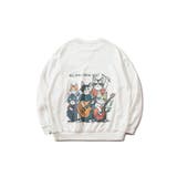HOOK original 刺繍ワッペンネコイラストバックプリントスウェット | HOOK | 詳細画像42