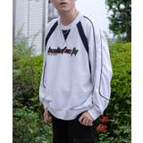 ライトグレー | HOOK -original- 配色切り替えプリントスウェット | HOOK