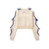 【HOOK】for girls リボン付きカーディガン ショート丈 | HOOK | 詳細画像4 