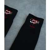 HOOK -original- メルティハート刺繍リブハイソックス | HOOK | 詳細画像23