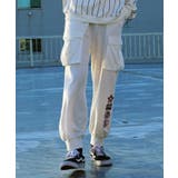 ベージュ | アメカジワッペンプリントビッグポケットカーゴパンツ ストリート系 ロンT | HOOK