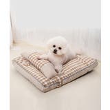 ベージュ | 枕付きペット用ベッド ペットベット 引っ掛け | aimoha