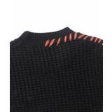 ワッフル編み手縫いステッチバラ刺繍ニット風スウェット ストリート系 オラオラ系 | HOOK | 詳細画像53