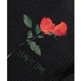 ワッフル編み手縫いステッチバラ刺繍ニット風スウェット ストリート系 オラオラ系 | HOOK | 詳細画像55