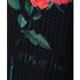 ワッフル編み手縫いステッチバラ刺繍ニット風スウェット ストリート系 オラオラ系 | HOOK | 詳細画像9