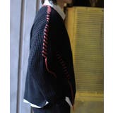 ワッフル編み手縫いステッチバラ刺繍ニット風スウェット ストリート系 オラオラ系 | HOOK | 詳細画像14