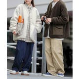 【HOOK】2WAYリバーシブルノーカラーボアジャケット【AW】 | aimoha  | 詳細画像3 
