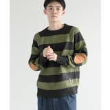 メンズ エルボーバッチ付きニット セーター | aimoha men | 詳細画像15