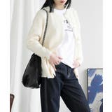 ベージュ | ゆっとりシルエットカーディガン | aimoha