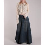 【HOOK】for girls 裾フリンジ透かし編み編み上げカーディガン | HOOK | 詳細画像32 