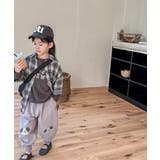 【aimoha-KIDS-】韓国子供服 可愛い猫ワッペンプリント裾絞りパンツ  | aimoha kids | 詳細画像6 