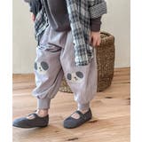 【aimoha-KIDS-】韓国子供服 可愛い猫ワッペンプリント裾絞りパンツ  | aimoha kids | 詳細画像8 