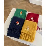 クリスマスワンポイント刺繍マフラー【AW】 | aimoha | 詳細画像6