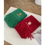 クリスマスワンポイント刺繍マフラー【AW】 | aimoha | 詳細画像11