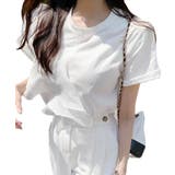 フリル付きTシャツ 韓国ファッション ロンT | aimoha | 詳細画像8