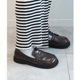 モカ | 【shoes365】柔らか軽量学生風ローファー | aimoha