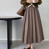 ハイウエストプリーツスカート 韓国ファッション ロングスカート | aimoha | 詳細画像15