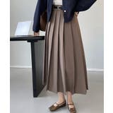 ハイウエストプリーツスカート 韓国ファッション ロングスカート | aimoha | 詳細画像6