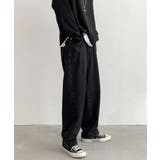 ブラック | ストレートワイドデニム メンズ おしゃれ | aimoha men