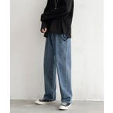 ストレートワイドデニム メンズ おしゃれ | aimoha men | 詳細画像3 