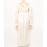シルク風フリル×レース長袖ロングワンピース ルームウェア Jasmine | aimoha | 詳細画像11