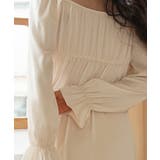 シルク風フリル×レース長袖ロングワンピース ルームウェア Jasmine | aimoha | 詳細画像7