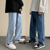 ストレートワイドデニム メンズ おしゃれ | aimoha men | 詳細画像1 