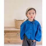 aimoha KIDS ドット柄パフスリーブ姫ブラウス | aimoha kids | 詳細画像2