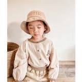 ベージュ | aimoha KIDS 配色パイピング前開きトップス | aimoha kids