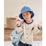 aimoha KIDS 配色パイピング前開きトップス | aimoha kids | 詳細画像2
