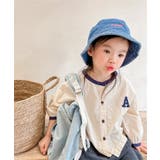 aimoha KIDS 配色パイピング前開きトップス | aimoha kids | 詳細画像3