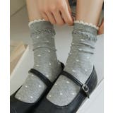 グレー | [2025 MOSOX NEW COLLECTION]ドットフリルソックス | aimoha 