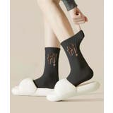 ブラック | [2025 MOSOX NEW COLLECTION]大文字スポーツソックス | aimoha 
