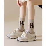 ベージュ | [2025 MOSOX NEW COLLECTION]大文字スポーツソックス | aimoha 