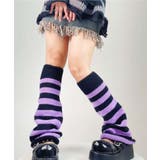 パープル | [2025 MOSOX NEW COLLECTION]ボーダーレッグウォーマー | aimoha 