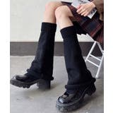 ブラック | [2025 MOSOX NEW COLLECTION]ニットレッグウォーマー | aimoha 
