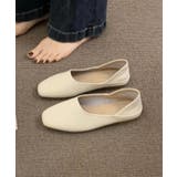 オフホワイト | 【SHOES 365】レディースフラットシューズ | aimoha