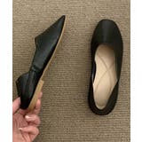 ブラック | 【SHOES 365】レディースフラットシューズ | aimoha