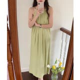 プリーツキャミソールワンピース ロングワンピース 韓国ファッション | aimoha | 詳細画像9