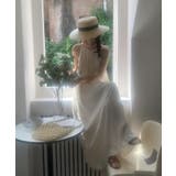 プリーツキャミソールワンピース ロングワンピース 韓国ファッション | aimoha | 詳細画像18