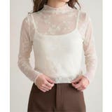 【Jasmine】リボン刺繍シアーハイネックトップス | aimoha | 詳細画像7