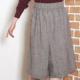 グレンチェックミドル丈ガウチョ スカーチョ ワイドパンツ | aimoha | 詳細画像5