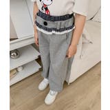 グレー | 【-aimoha-KIDS-】フリル付きスウェットワイドパンツ | aimoha kids