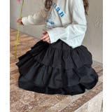 【aimoha-KIDS-】キッズ ふんわりティアードスカート | aimoha kids | 詳細画像8