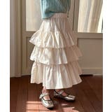 【aimoha-KIDS-】キッズ ふんわりティアードスカート | aimoha kids | 詳細画像5