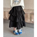 【aimoha-KIDS-】キッズ ふんわりティアードスカート | aimoha kids | 詳細画像6