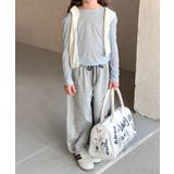 【aimoha-KIDS-】キッズ ワイドスウェットパンツ | aimoha kids | 詳細画像26