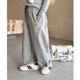 【aimoha-KIDS-】キッズ ワイドスウェットパンツ | aimoha kids | 詳細画像30