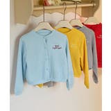 【aimoha-KIDS-】キッズ リブ編み刺繍カーディガン | aimoha kids | 詳細画像8