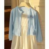 【aimoha-KIDS-】キッズ リブ編み刺繍カーディガン | aimoha kids | 詳細画像10